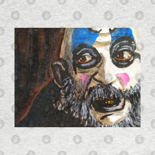 The Devil's Rejects "Aren't We Funny?" Captain Spaulding canvas portrait (original) by StagArtStudios